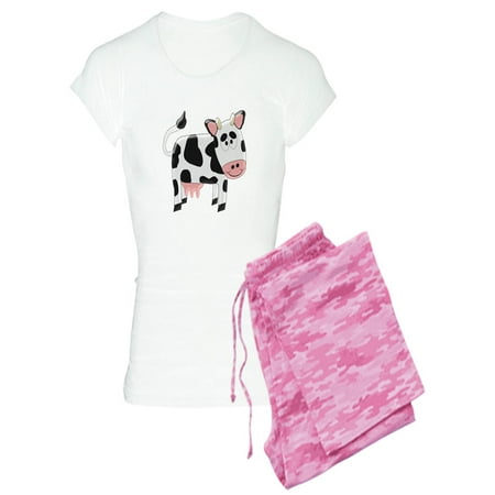 

CafePress - Black And White Cow Pajamas - Women s Light Pajamas