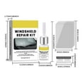 thumbnail image 4 of Windshield Kit Nano Glass Fix for Chips Cracks Automotive Windscreen Quick Solution Universal Car Care Tool, 4 of 9