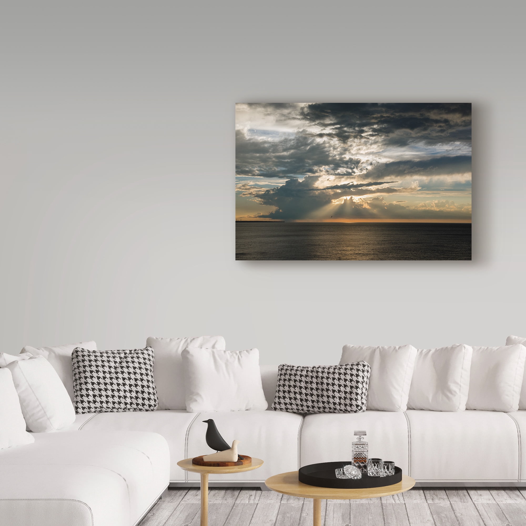Trademark Fine Art 'Heavenly Great Lake Sunset' Canvas Art by Kurt Shaffer