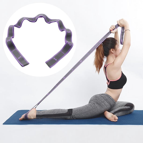 Sangle d'Étirement de Yoga Ceinture d'Étirement de Ligament avec Multi-Boucles Cheville Pied