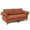 Rust Red, variant on Costway Modern Loveseat Fabric 2-Seat Sofa Couch for Small Space w/ Metal Legs Rust Red