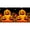 Orange-2Pcs, variant on 3 Tier Stacked Halloween Pumpkin Lantern with LED Bulbs Lights, Lighted Plastic Jack O Lantern Decor for Indoor Front Door Porch Table Yard Outdoor Display Decoration