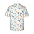thumbnail image 3 of Daiia Tulips Flowers Hawaiian Shirt for Men Gentle Cotton Regular Short Sleeve Casual-XX-Large, 3 of 9