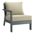 thumbnail image 4 of WestinTrends Avalon Outdoor Patio HDPE Sectional Sofa with Patio Cushions, Gray/Beige, 4 of 5