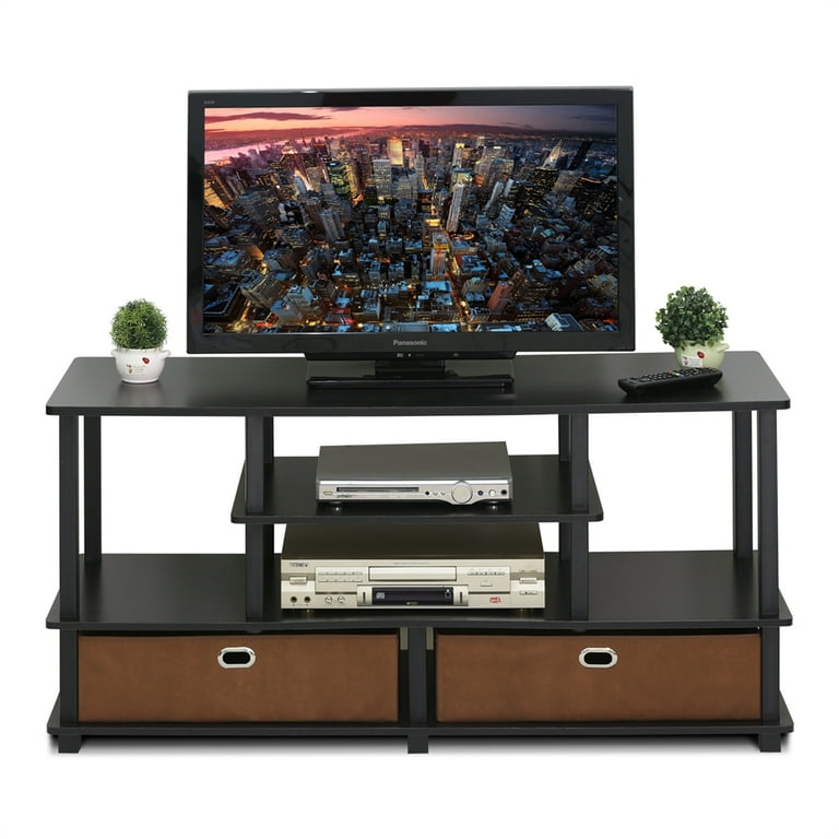 Furinno jaya large entertainment stand for tv up to 50 inch online