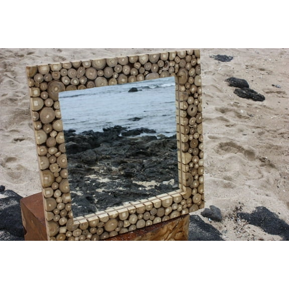 Teak Root Mirror 20"x20" - Coastal Living