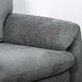 thumbnail image 6 of Chenille Oversized Armchair-Modern Accent Chair & Single Sofa Lounge, 34'' Wide, Comfortable Seating for Living Room & Bedroom, Grey, 6 of 7