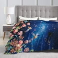 thumbnail image 5 of Tropical Hummingbird Flowers Butterflies Throw Blanket Ultra Soft Warm All Season Decorative Fleece Blankets for Bed Chair Car Sofa Couch Bedroom 80"X60", 5 of 6