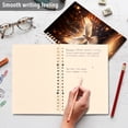 thumbnail image 5 of Bird Dove White Ring Binder Notebook Journey Note Diary College Ruled Spiral Notebook Study Loose Leaf Paper A5 60 Pages, 5 of 8