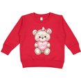 thumbnail image 2 of Inktastic Cute Teddy Bear with Heart Love Toddler Sweatshirt, 2 of 4