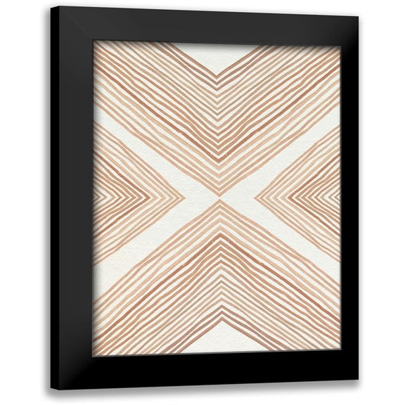 Caroline, Emma 12x14 Black Modern Framed Museum Art Print Titled - Diametric Clementine I