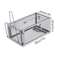 thumbnail image 2 of PULLIMORE 2PCS Humane Rat Trap, Chipmunk Rodent Trap for Indoor Outdoor Small Animal, Mouse Voles Hamsters Live Cage Catch and Release, 2 of 9