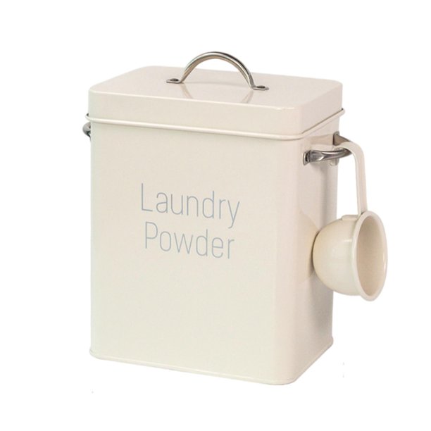 Toystoory Contenedor de polvo de lavandería Contenedor de arroz Organizador de alimentos Contenedor de polvo de lavandería Blanco Almacenamiento y organización del hogar Blanco 6.5L