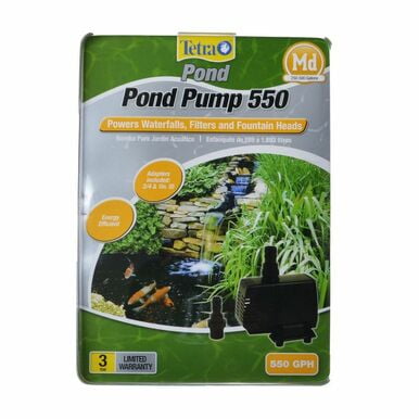 TetraPond Pond Pump 550 GPH (For Ponds 250-500 Gallons)