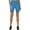 Direct Blue Combo, variant on SPORT Womens Blue Stretch Pocketed High Rise Pull-on Compression Striped Active Wear Bike Shorts Shorts XS