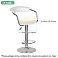 thumbnail image 3 of Uxcell 4-Pack Fundas Redondas para Taburetes de Bar, para Fundas de Asiento de Tela de Spandex de Alta Elasticidad de 12-15 Pulgadas con Bandas Elásticas [Beige], 3 of 8