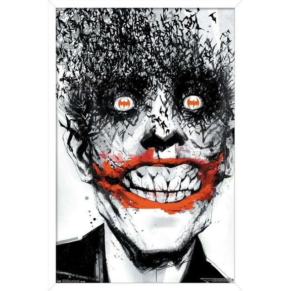 DC Comics - The Joker - Bats Wall Poster, 14.725" x 22.375", Framed