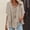 Khaki, variant on Women's Summer Round-Neck Casual Half Sleeve Ruffle T-Shirt Top