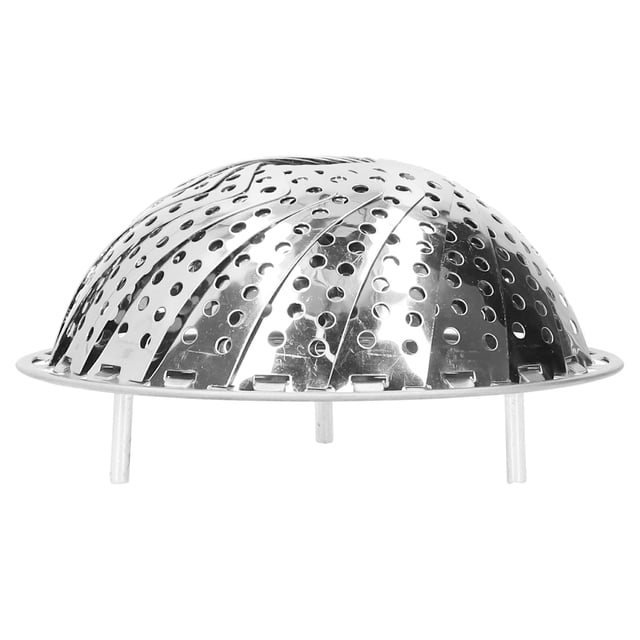 Panier à vapeur, cuiseur à vapeur pliant cuiseurs à vapeur en acier inoxydable support de plaque de cuisson à la vapeur rétractable en acier inoxydable
