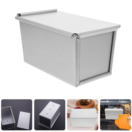 PTOOTP Nonstick Metal Loaf Pan with Lid Perfect Bread Mold for Oven Baking