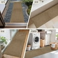 thumbnail image 6 of Brown 2x6 Kitchen Runner Rug, Farmhouse Burlap Solid Beige Color Modern Linen Texture Non-Skid Rubber Backing Large Rectangle Rugs - Living Room Bedroom Home Office, Indoor Floor Carpets Washable Rug, 6 of 9