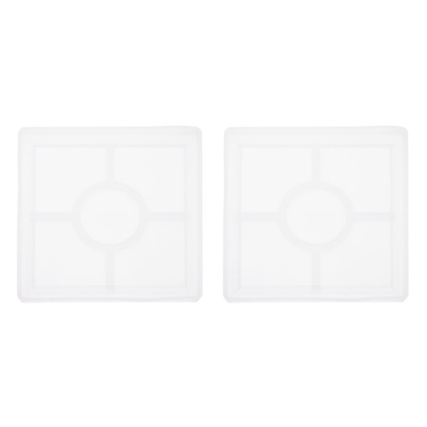 Uxcell 1 Pcs Moldes de Silicona para Posavasos de Bandeja de Flor para Arte DIY