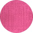 thumbnail image 1 of Ahgly Company Indoor Round Abstract Purple Contemporary Area Rugs, 3' Round, 1 of 4