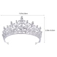 thumbnail image 2 of OUNONA 1Set Rhinestone Zinc Alloy Wedding Tiara for Women Bridal Headpiece Accessory, 2 of 7