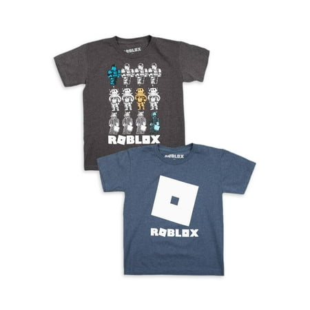 Roblox Roblox Boys 4 18 Group Logo Graphic T Shirts 2 Pack Walmart Com Walmart Com