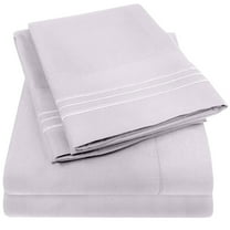 Sweet Home Collection 1800 Series Bed Sheets - Extra Soft Microfiber Deep Pocket Sheet Set - Lilac, California King