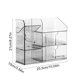 thumbnail image 3 of Uuiauoio Clear Makeup Organizer - Compartment Cosmetic and Jewelry Holder with 2 Drawers - Vanity Storage Box for Makeup, Skincare, Accessories, and Jewelry Display, 3 of 6