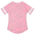 thumbnail image 2 of Care Bears Women's Baseball Jersey, Printed Cheer Friend Baseball Shirt Pink White - M, 2 of 7