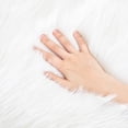 thumbnail image 7 of Arogan Fluffy Faux fur Area Carpet for Home Decor, 2' x 3' , White, 7 of 7
