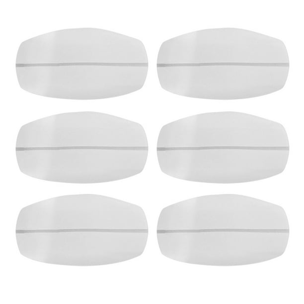 6PCS Silicone Shoulder Pads Non-slip Invisible Shoulder Pad Decompression  Shoulder Pads Bra Silicone Shoulder Pad for Women Wearing White