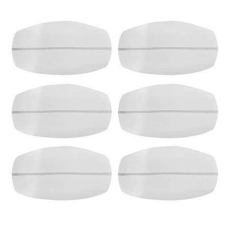 

NUOLUX 6PCS Silicone Shoulder Pads Non-slip Invisible Shoulder Pad Decompression Shoulder Pads Bra Silicone Shoulder Pad for Women Wearing White