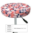 thumbnail image 2 of Uemuo Japanese Cherry Blossoms Pattern Round Bar Stool Seat Covers Washable Stool Cushion Slipcover Elastic Bar Chair Covers-13 inch, 2 of 7