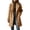 Khaki, variant on Women's Retro Lapel Long Plaid Coat 2025 Fall Winter Casual Elegant Double-breasted Work Suit Jacket