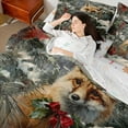 thumbnail image 4 of Homewish Fox Red Sparrow 7-Piece Twin Bedding Sets for Kids Children Teens,Merry Christmas Bedding Comforter Set,Xmas Animal Breathable Sheet Sets,Ultra Soft Home Decor,Reversible, 4 of 8