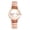 Rosegold, variant on Women's Stretch Strap Watch: Sparkly Butterfly Arabic Numeral Dial Elastic Band Watch - Casual