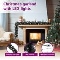 thumbnail image 3 of vidaXL Christmas Garland Decoration Artificial Xmas Garland with LED Lights, 3 of 7