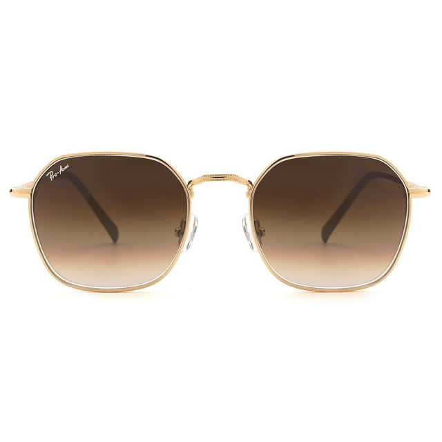 Lentes de Sol Pro Acme con Montura Metálica Hexagonal y Lente de 5.3 cm