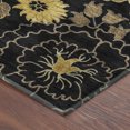 thumbnail image 3 of Addison Rugs Mayfield Premium Machine Washable Transitional Floral Black Rectangle Rug, 3' x 5', 3 of 6