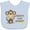 Blue, variant on Inktastic Daddy's little Monkey Boys or Girls Baby Bib