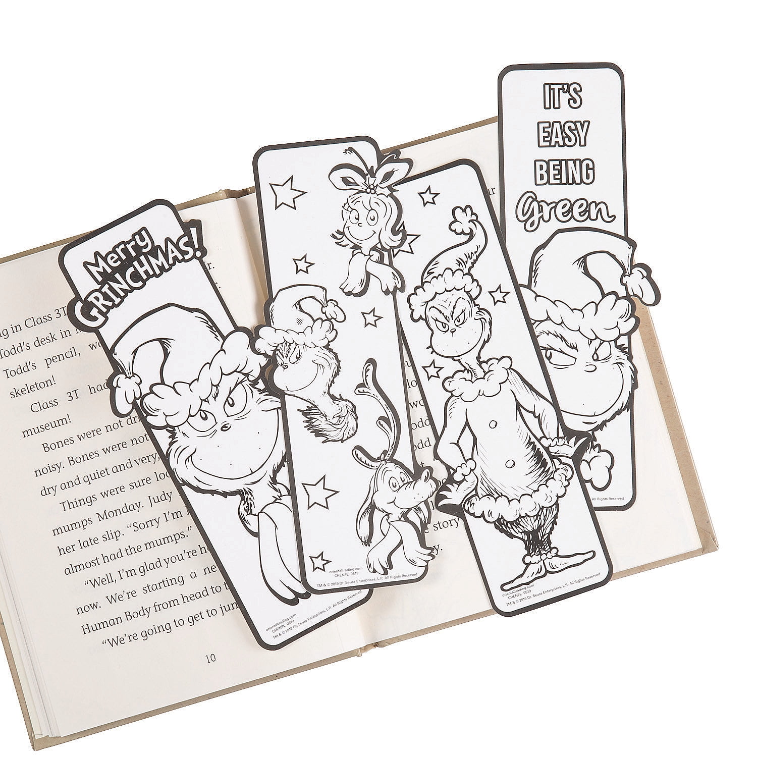 Color Your Own Grinch Bookmarks (48Pc) - Craft Kits - 48 Pieces ...