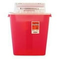 thumbnail image 2 of Sharpstar Covidien Transparent Containers - 3 gal Capacity - 16.5" Height x 13.8" Width x 6" Depth - Red - 1 Each | Bundle of 5, 2 of 2