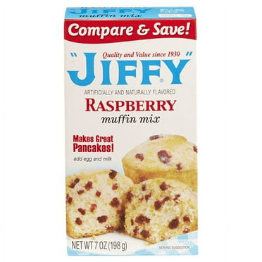 Pack of 4 JIFFY Raspberry Muffin Mix, 7 oz