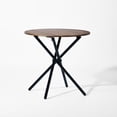 thumbnail image 3 of Homy Casa Round Outdoor Dining Table - 31.5 Inch Diameter for Garden Terrace Swimming Pool Easy to Install, Espresso, 3 of 5