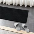 thumbnail image 4 of Subrtex Chenille Bathroom Rugs Soft Non-Slip Super Water Absorbing Shower Mats, 24"x60", Black, 4 of 7