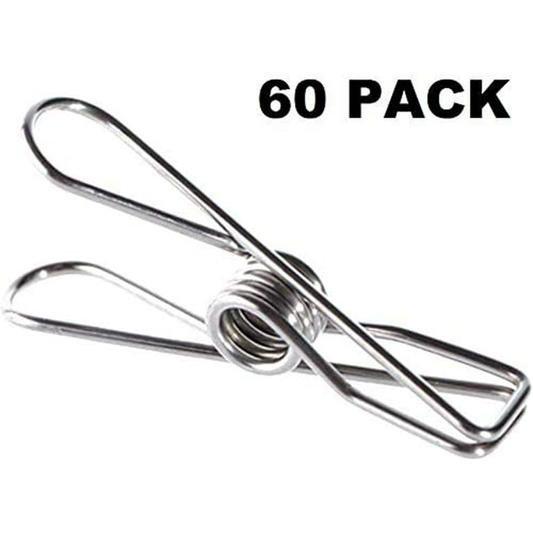 20 Pack Mini Clothespins Stainless Steel Wire Clothes Pins Heavy Duty  Outdoor Utility Clips 