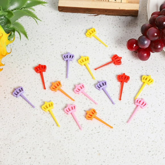 Ensemble de Pics Alimentaires pour Fruits et Animaux de Table pour Enfants, Cure-Dents Réutilisables avec Notes Musicales de Dessin Animé, Forme pour Boîtes Bento, Lunch et Collations, Couleurs Aléatoires, 10 Pcs